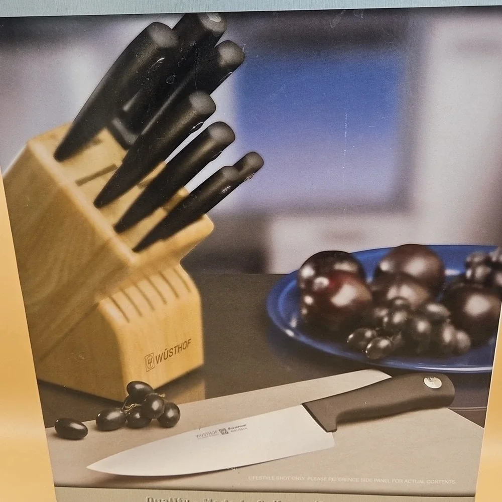 Wusthof Silverpoint 2 Knife Block Set 14 Piece #1577D BRAND NEW Made In Germany